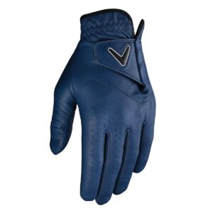 callaway golf opti color glove (worn on left hand, standard, medium, navy)