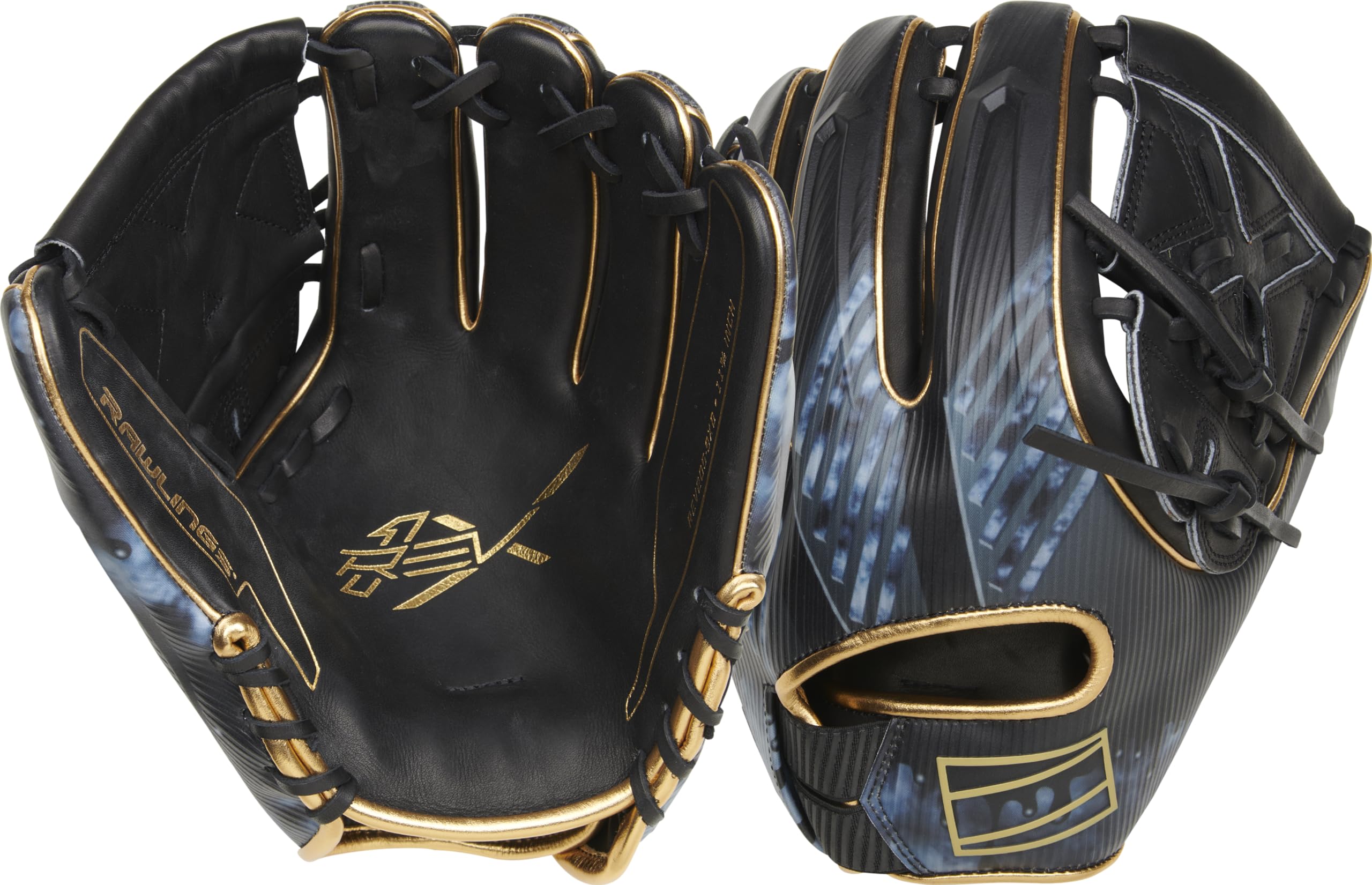 Rawlings | REV1X Baseball Glove | Right Hand Throw | 11.75" - Two-Piece Solid Web | Black