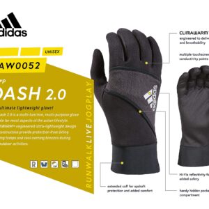 adidas Men's Dash 2.0 Gloves, Black - Small/Medium