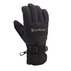 carhartt men's w.b. waterproof windproof insulated work glove, black, xx-large