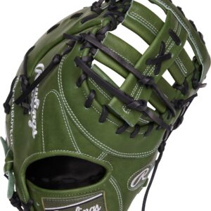 Rawlings | Heart of The Hide Baseball First Base Mitt | Right Hand Throw | 13" - SPDB Web | Military Green