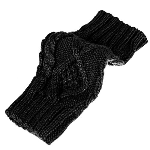 Novawo Women's Hand Crochet Winter Warm Fingerless Arm Warmers Gloves