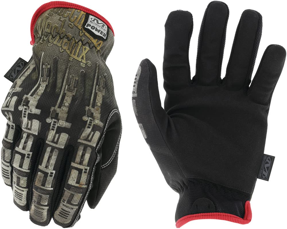 Mechanix Wear Power Print Robot Gloves (Medium, Black)