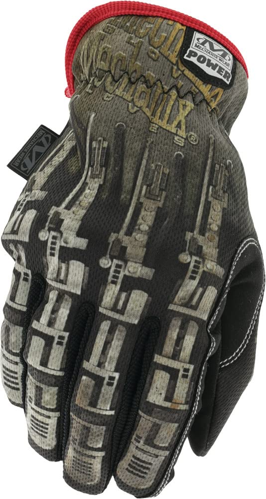 Mechanix Wear Power Print Robot Gloves (Medium, Black)