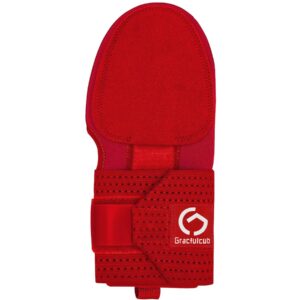 Gracfulcub Sliding Mitt, Baseball Sliding Mitt, Sliding Glove Baseball Softball Guard, Ergonomic Design Baseball Sliding Mitt Protect Fingers for Base Running (Red, Right Hand Wear)