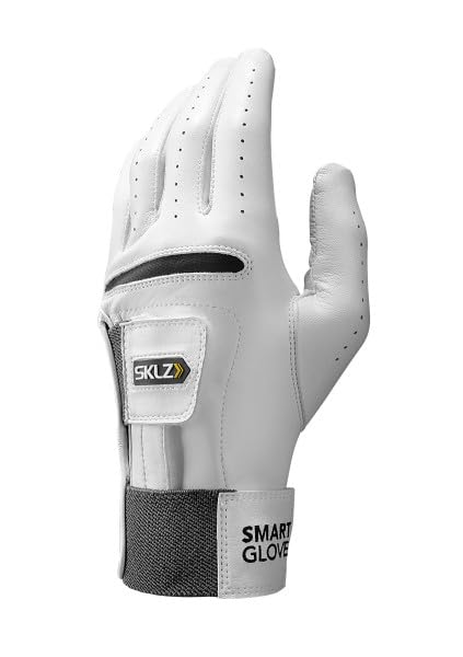 SKLZ Men's Smart Glove Left Hand Golf Glove, X-Large , White