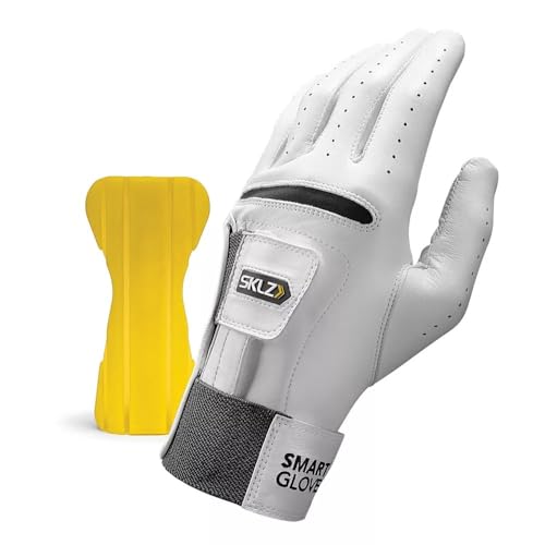 SKLZ Men's Smart Glove Left Hand Golf Glove, X-Large , White