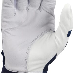 Easton | MAV GT Baseball Batting Gloves | White/Navy | Adult Medium