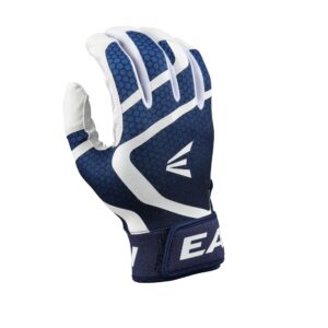 Easton | MAV GT Baseball Batting Gloves | White/Navy | Adult Medium