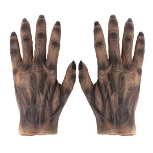 werewolf gloves halloween costume wolf gloves party cosplay horror gloves dress up role play devil witch finger gloves wolf claws paw cat gloves halloween props mittens