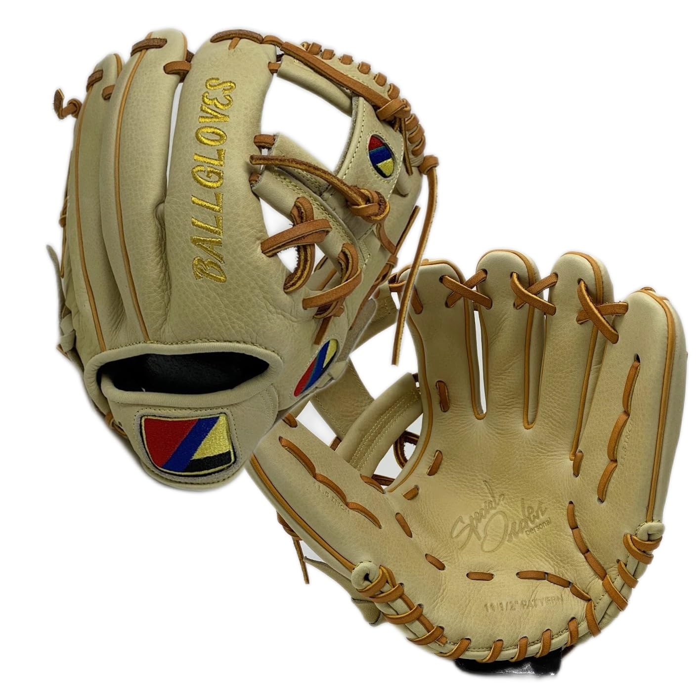 Ballgloves Vivid Series Intermediate Age Baseball Glove Right Hand Throw (Infield Camel Color)