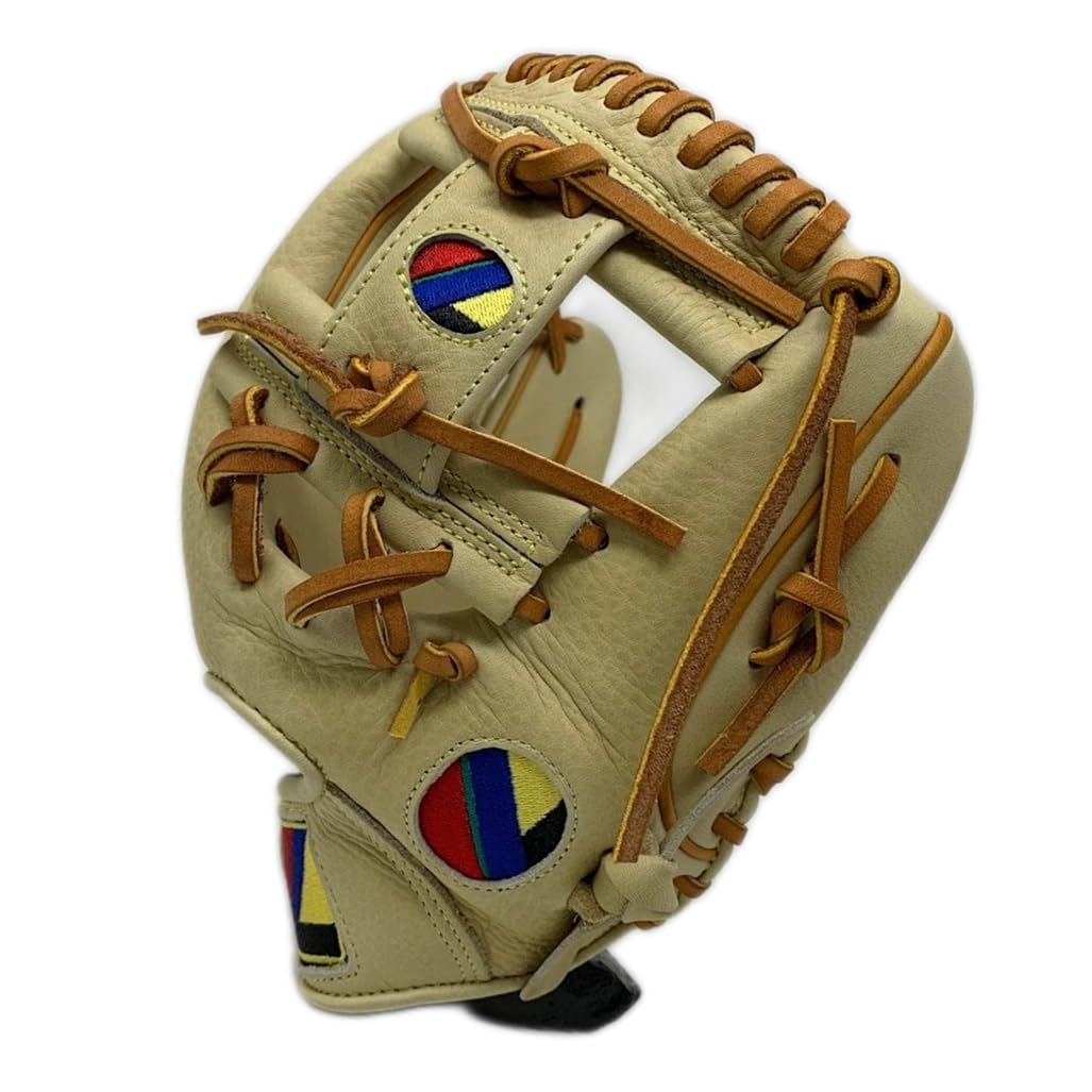 Ballgloves Vivid Series Intermediate Age Baseball Glove Right Hand Throw (Infield Camel Color)