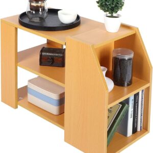 3 Tier Modern Bookshelf Storage Rack Sofa Side Table for Living Room Home Office Furniture