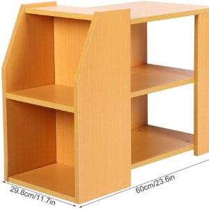 3 Tier Modern Bookshelf Storage Rack Sofa Side Table for Living Room Home Office Furniture