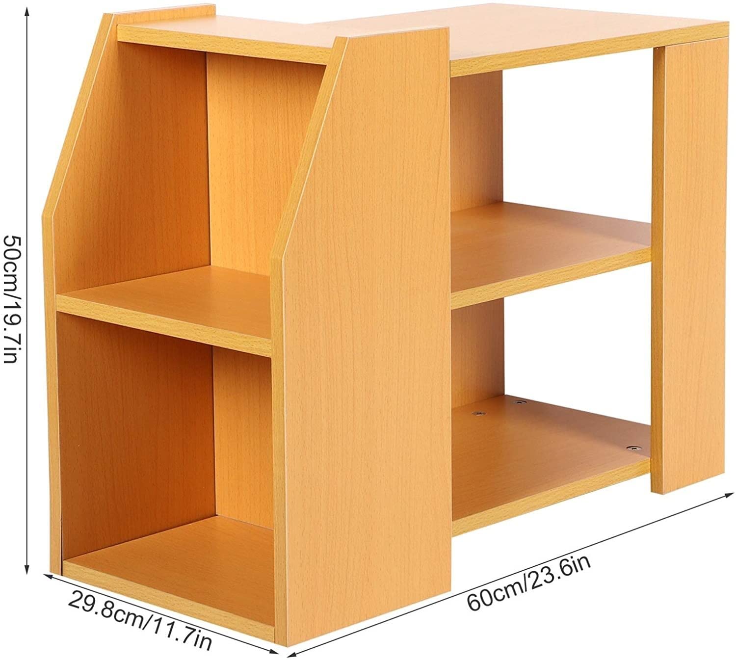 3 Tier Modern Bookshelf Storage Rack Sofa Side Table for Living Room Home Office Furniture