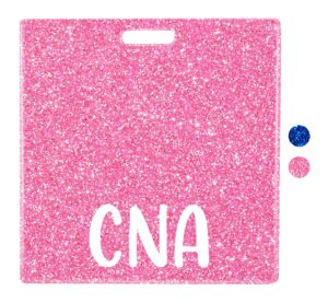 plifal cna badge buddy card nurse nursing accessories glitter horizontal badge identification tags