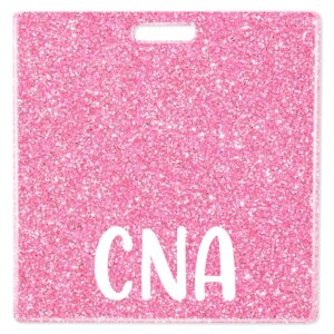 plifal cna badge buddy card holder nurse nursing accessories certified nurse aid horizontal id name identification tags hospital work glitter