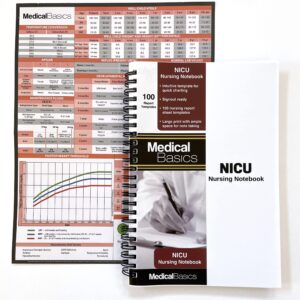 medical basics nicu nurse report sheet notebook - brain sheet template for nurses and cna