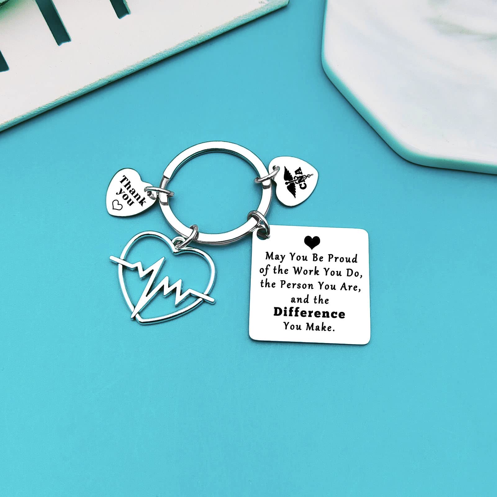 Xiahuyu CNA Thank You Gifts Certified Nursing Assistant Gifts Keychain CNA Graduation Gifts CNA Student Gifts CNA Appreciation Gifts CNA Leaving Gifts Christmas Birthday Retirement CNA Week Gifts