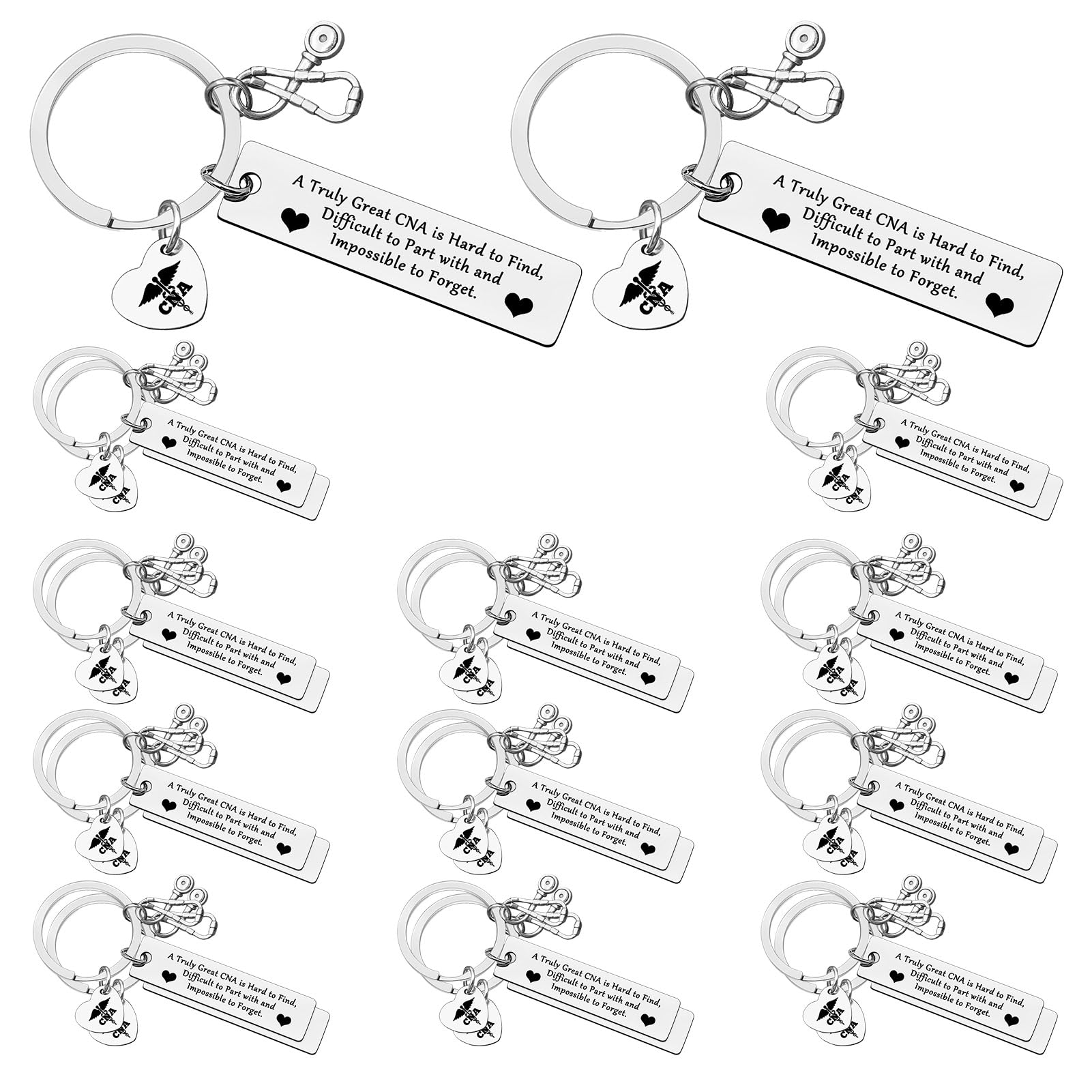 24 PCS Certified Nursing Assistant Gift For CNA Gift Keychain CNA Graduation Gifts Nurse Day Gift Nursing School Student Gifts Nurse Appreciation Gifts Christmas Birthday Gifts CNA Gifts for CNA Week