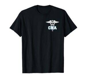 cna caduceus medical symbol nurse gifts t-shirt