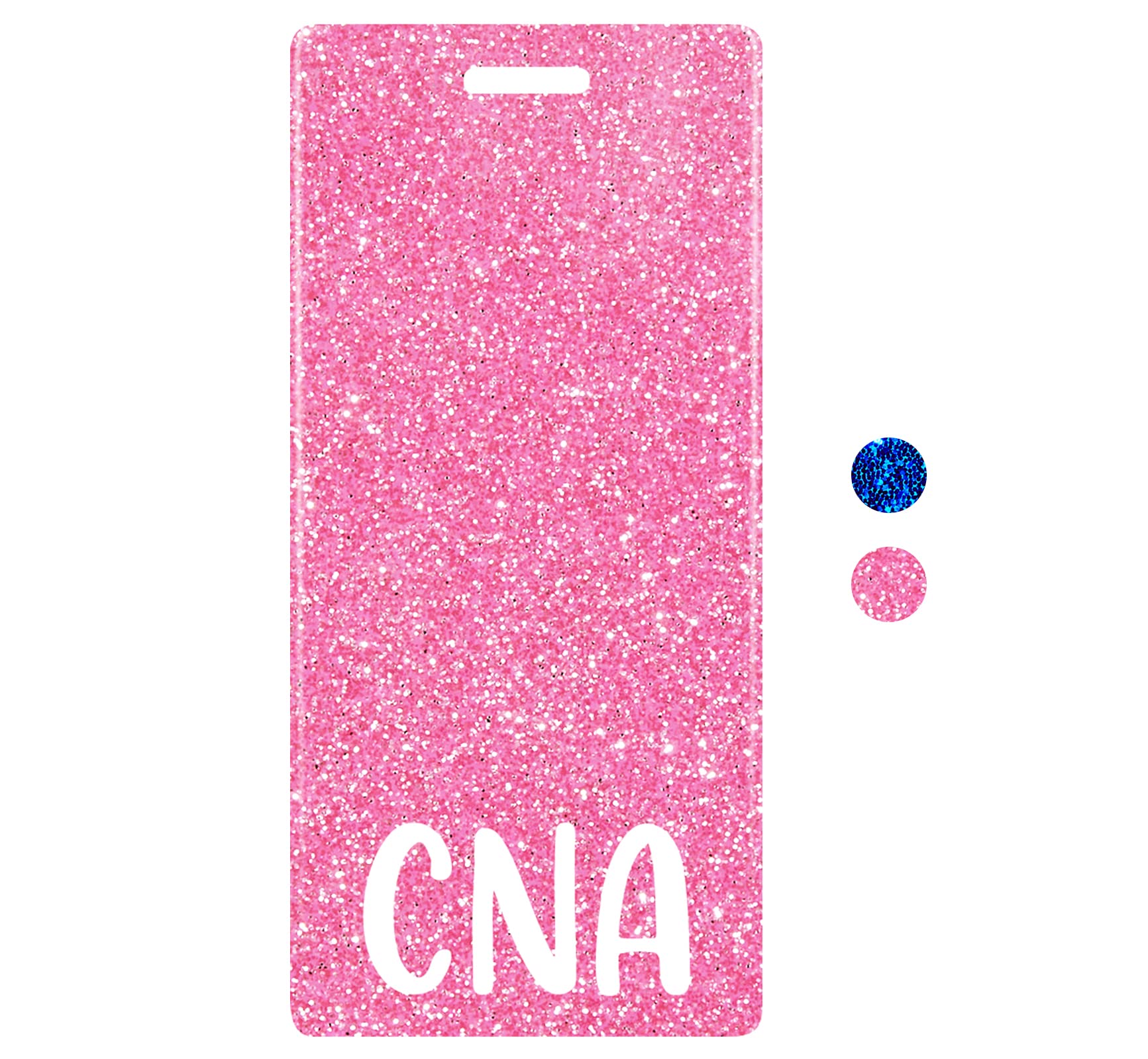 Plifal CNA Badge Buddy Card Nurse Nursing Accessories Glitter Vertical Badge Identification Tags