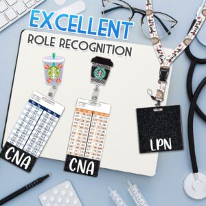 Plifal CNA Badge Buddy Card Holder Nursing Accessories Black Certified Nurse Aid Vertical ID Name Identification Tags Nurse Work Items W Height & Weight Conversion Charts