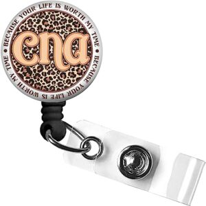 Certified Nursing Assistant CNA Nursing Doctor Medical Badge Reel,Retractable Name Card Badge Holder with Alligator Clip,RN Nurse Badge ID,Office Employee Name Badge (30)