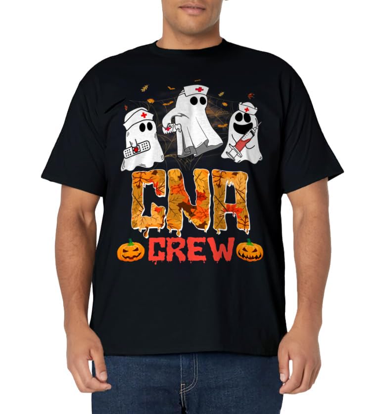 CNA Crew Skeleton Pumpkin Spooky Halloween Vibes T-Shirt