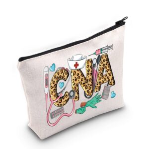 wzmpa cna certified nursing assistant cosmetic makeup bag cna nursing graduation gifts zipper pouch bag for cna students graduates (cna bag)