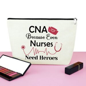 CNA Gift Certified Nursing Assistant Gifts Makeup Cosmetic Bag Gifts for CNA CNA Week Gifts Medical Student Appreciation Gift for Women Thank You Gift Retirement Birthday Gift Travel Makeup Pouch