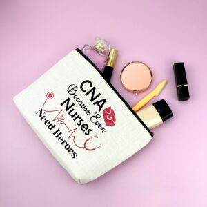 CNA Gift Certified Nursing Assistant Gifts Makeup Cosmetic Bag Gifts for CNA CNA Week Gifts Medical Student Appreciation Gift for Women Thank You Gift Retirement Birthday Gift Travel Makeup Pouch