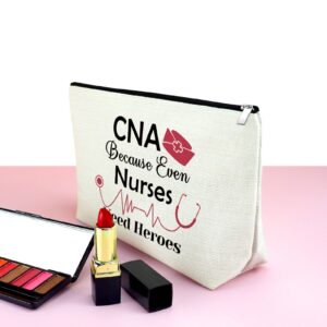 CNA Gift Certified Nursing Assistant Gifts Makeup Cosmetic Bag Gifts for CNA CNA Week Gifts Medical Student Appreciation Gift for Women Thank You Gift Retirement Birthday Gift Travel Makeup Pouch