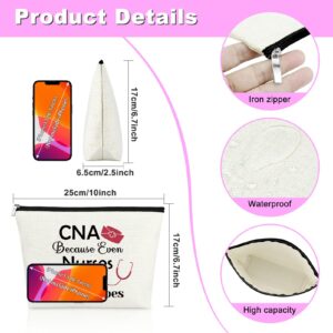 CNA Gift Certified Nursing Assistant Gifts Makeup Cosmetic Bag Gifts for CNA CNA Week Gifts Medical Student Appreciation Gift for Women Thank You Gift Retirement Birthday Gift Travel Makeup Pouch