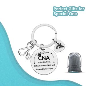 CNA Gifts CNA Certified Nursing Assistant Keychain A Truly Great CNA is Hard to Find Keychain CNA Appreciation Gifts CNA Leaving Gifts Christmas Birthday Retirement Nurse Week Gifts