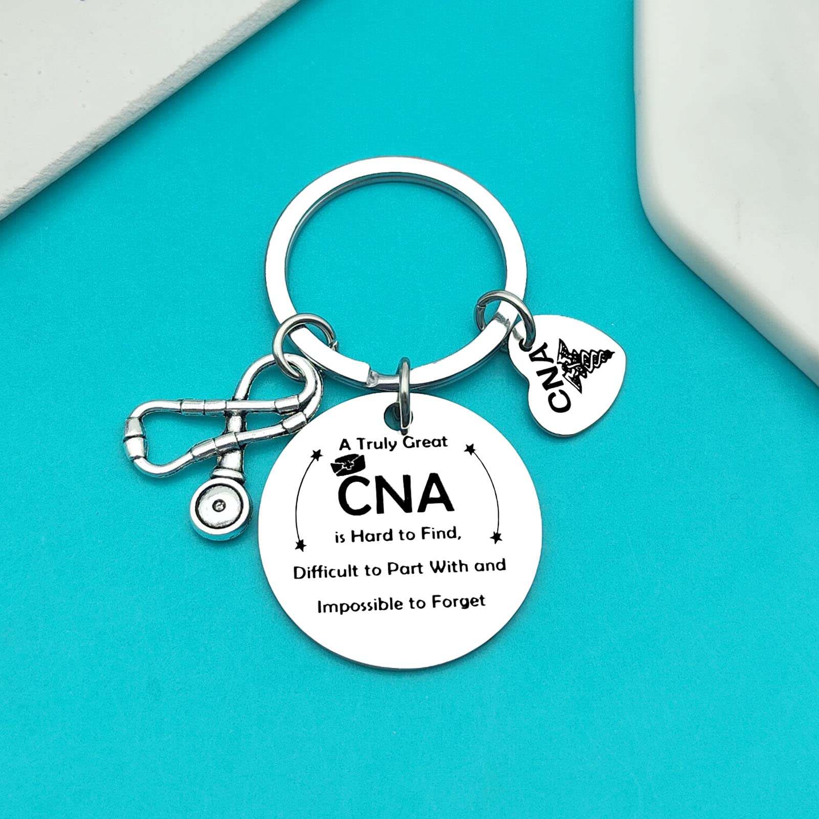 CNA Gifts CNA Certified Nursing Assistant Keychain A Truly Great CNA is Hard to Find Keychain CNA Appreciation Gifts CNA Leaving Gifts Christmas Birthday Retirement Nurse Week Gifts