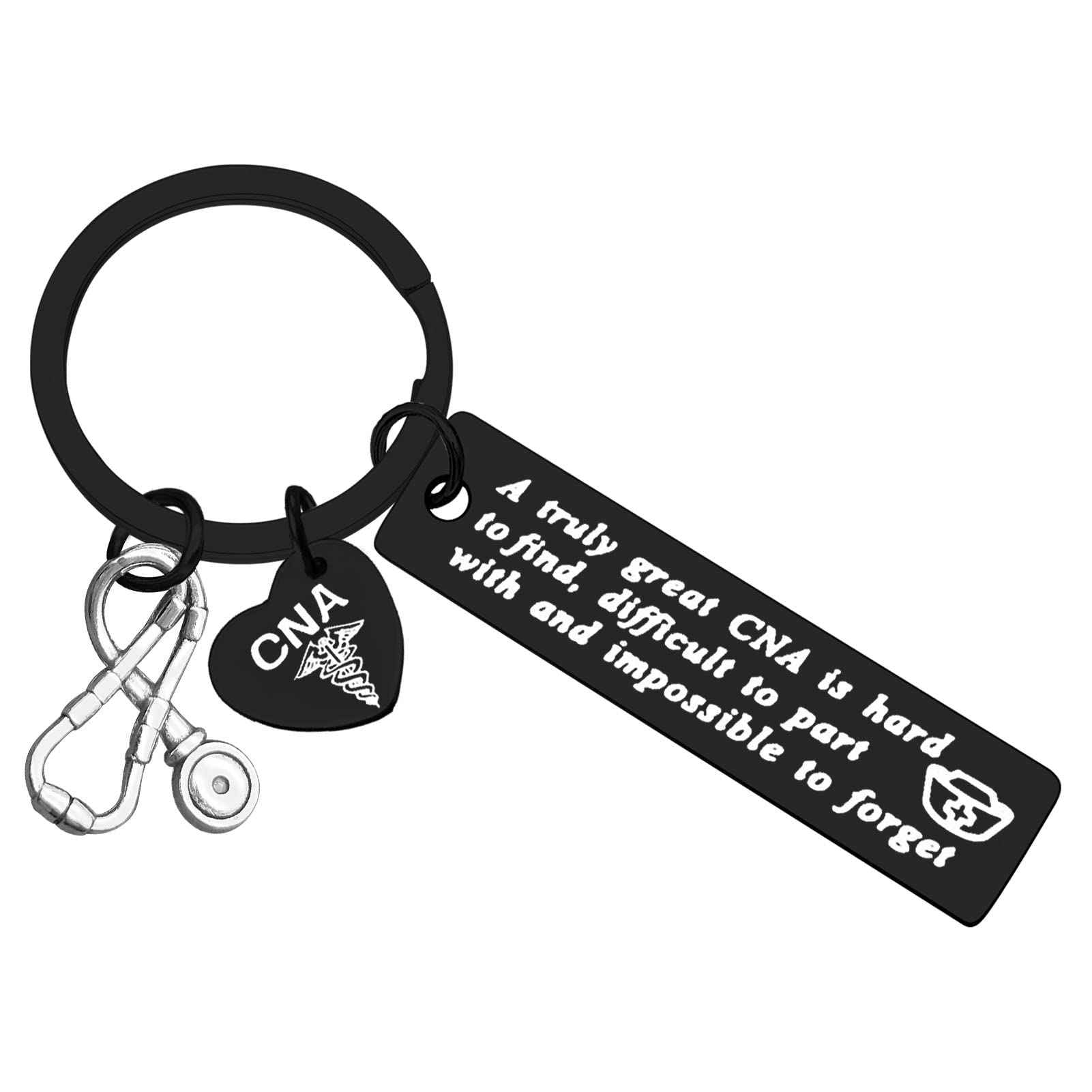 for CNA Gifts Keychain Certified Nursing Assistant Gifts A Truly Great CNA is Hard to Find Keychain Christmas Birthday Retirement Leaving Gifts Nurse Week Gifts CNA Appreciation Gifts