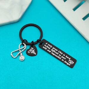 for CNA Gifts Keychain Certified Nursing Assistant Gifts A Truly Great CNA is Hard to Find Keychain Christmas Birthday Retirement Leaving Gifts Nurse Week Gifts CNA Appreciation Gifts