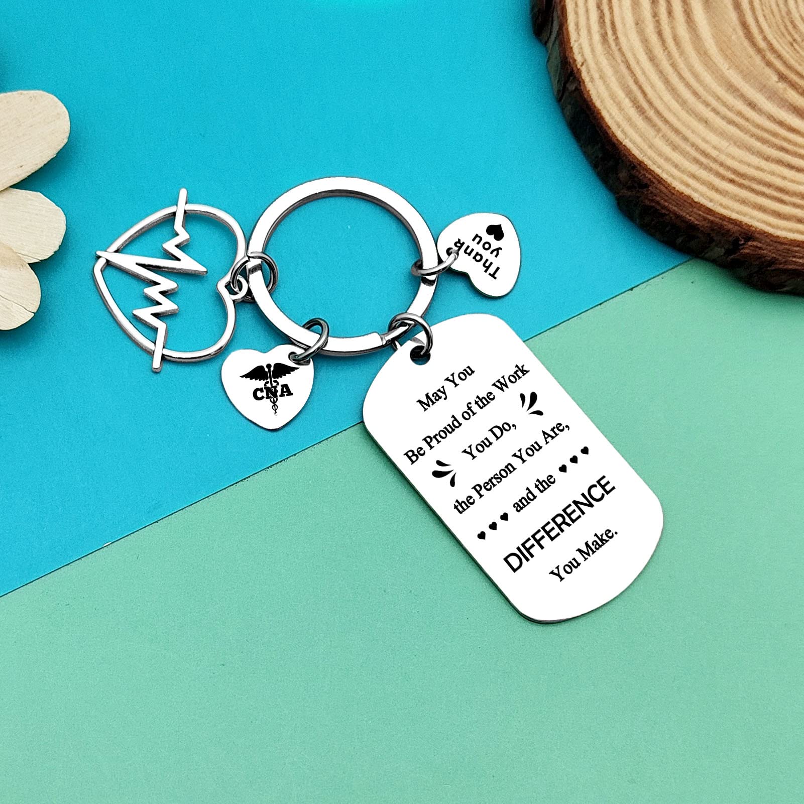 CNA Gifts Keychain Certified Nursing Assistant Gifts Thank You Jewelry Gifts for CNA Nursing School Medical Student Gifts Appreciation Gift Coworker Going Away Retirement Gifts Nurses Week Gifts