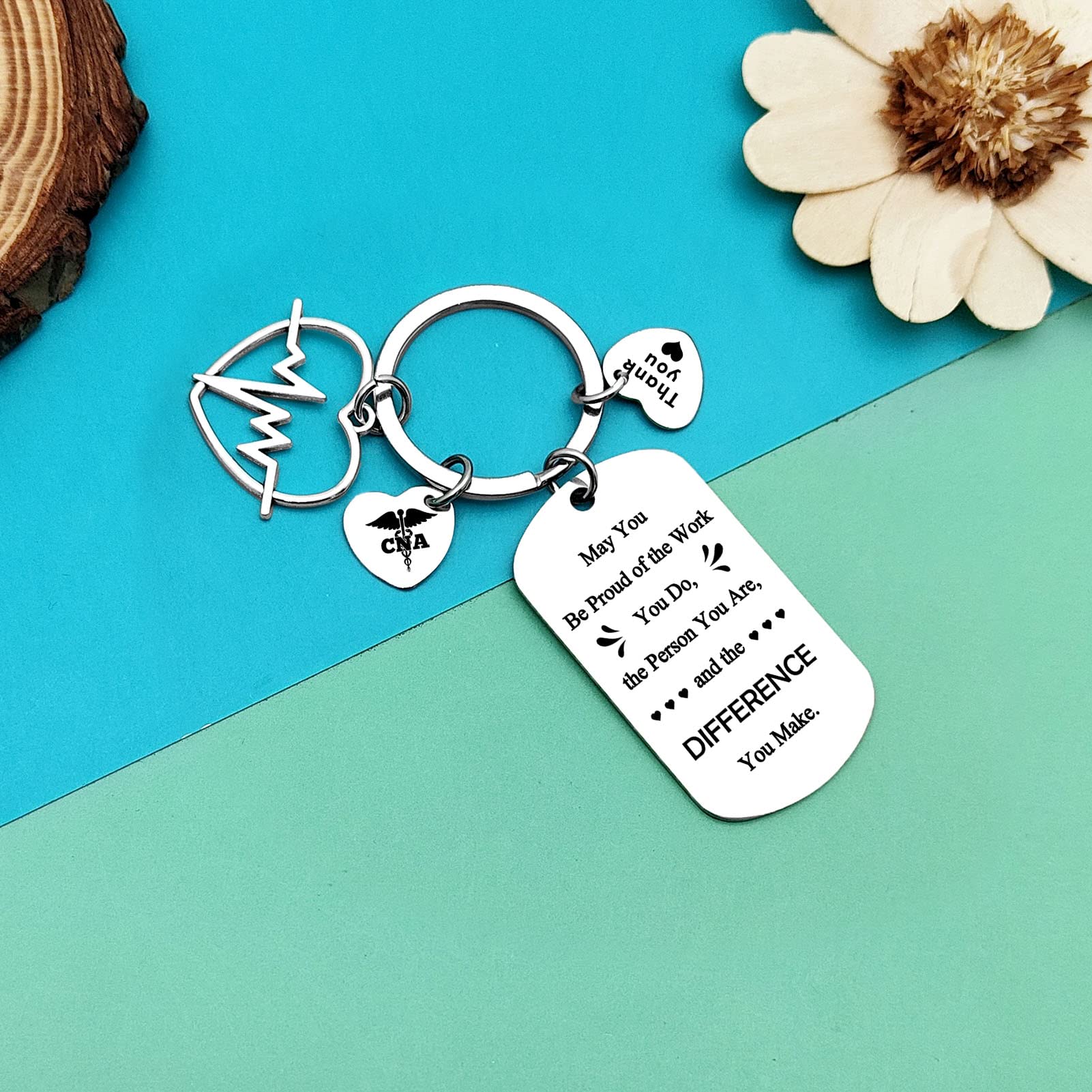 CNA Gifts Keychain Certified Nursing Assistant Gifts Thank You Jewelry Gifts for CNA Nursing School Medical Student Gifts Appreciation Gift Coworker Going Away Retirement Gifts Nurses Week Gifts