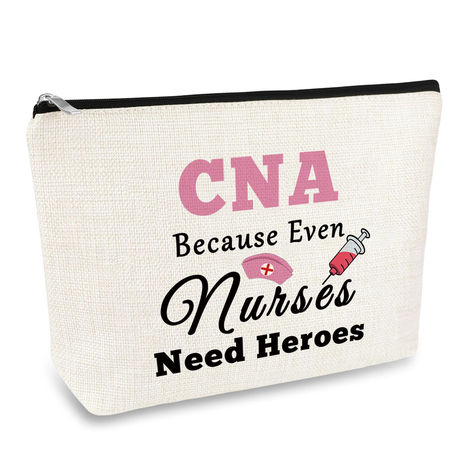 CNA Gift Cosmetic Bag Certified Nursing Assistant Gifts CNA Appreciation Gift Makeup Bag CNA Thank You Gift CNA Week Gifts Retirement Thanksgiving Birthday Gift for CNA Coworker Volunteer Travel Pouch