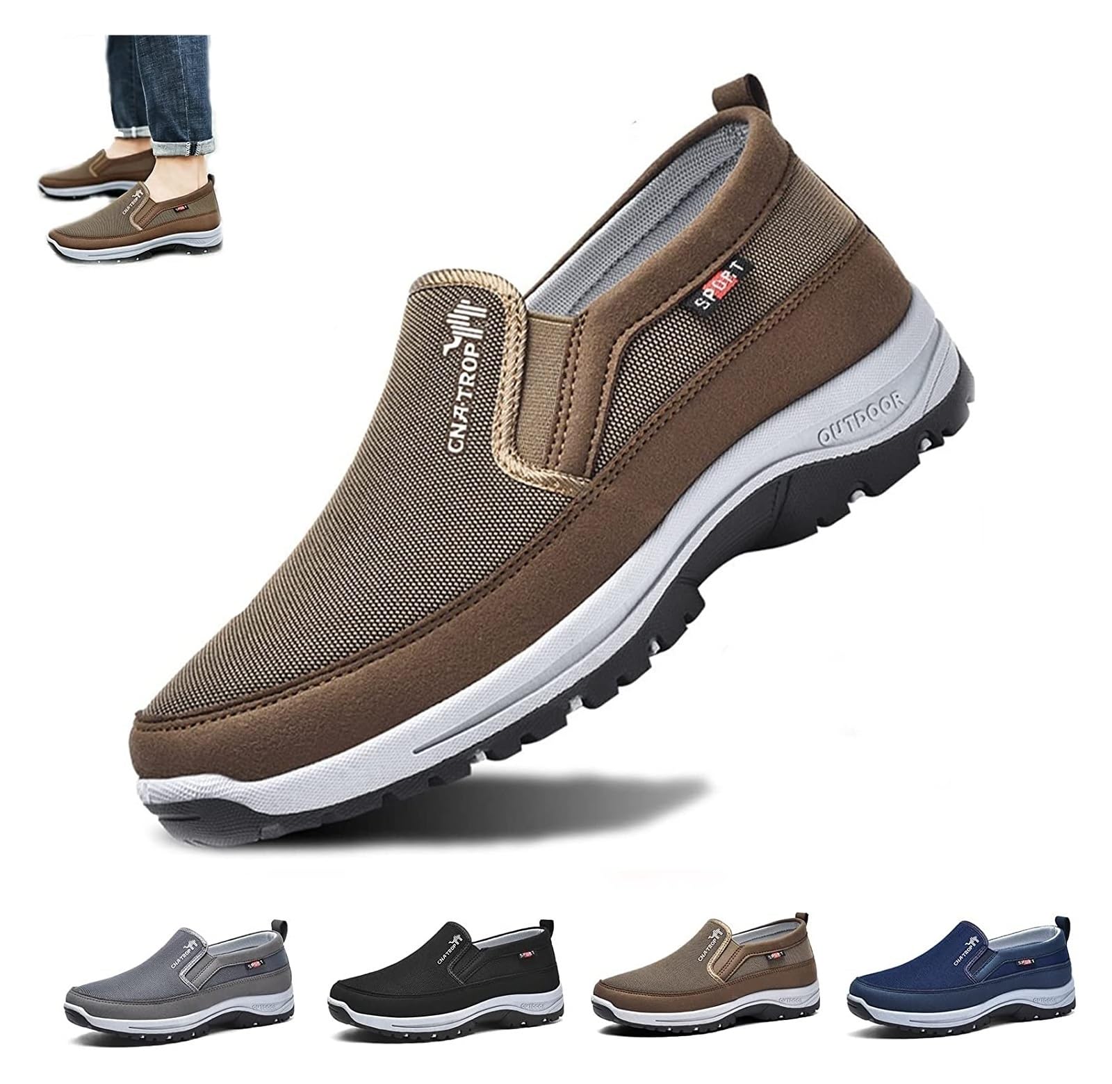 Cna Trop Orthopedic Shoes for Men, Fosterry Mens Slip On Shoes, Zapatos Ortopédicos Para Hombre, Sketchers Columbia Shoes Men，Merrell Slip On Shoes for Men, Skechers Slip Ins Brown