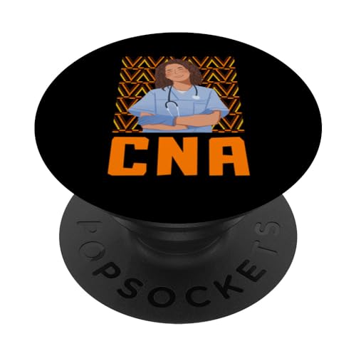 Curly Hair Girl CNA Certified Nursing Assistant PopSockets Standard PopGrip