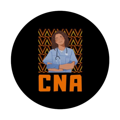 Curly Hair Girl CNA Certified Nursing Assistant PopSockets Standard PopGrip