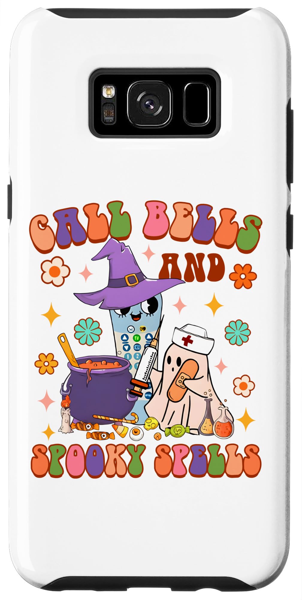 Galaxy S8+ Funny CNA Nurse Nursing Halloween Call Bells & Spooky Spells Case