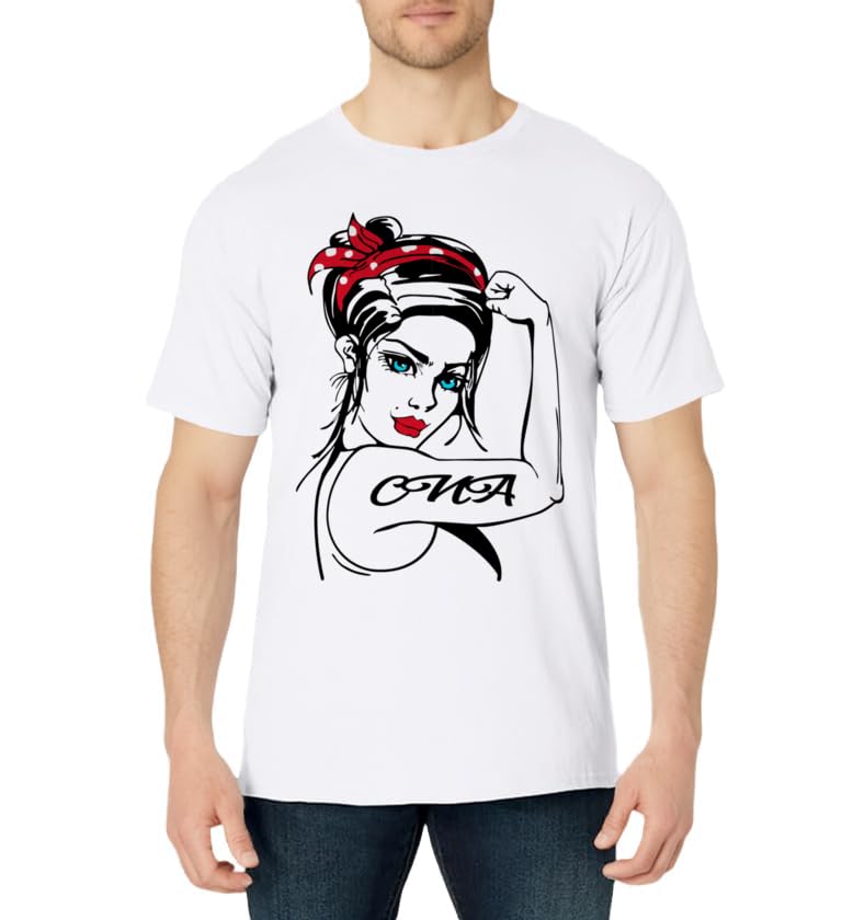 CNA Rosie The Riveter Pin Up T-Shirt