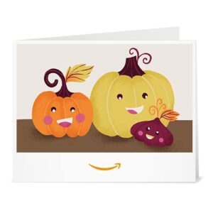 amazon gift card - print - cute pumpkins (print at home)