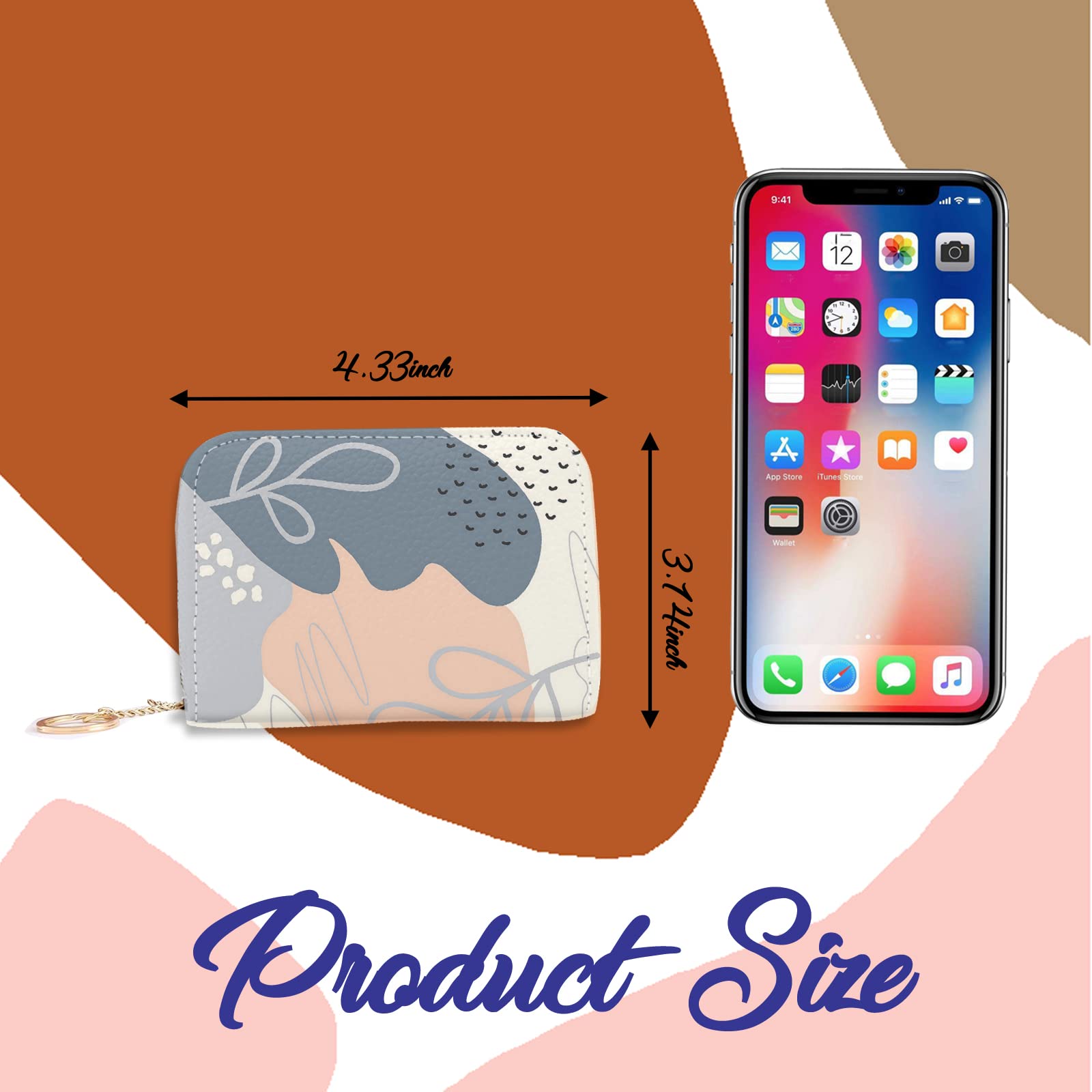 Coaott Credit Card Holder,Stay Safe and Stylish with Our RFID-Blocking Slim Wallet for Women.Perfect for Business and Everyday Use,Keep Your Belongings Safe and Organized