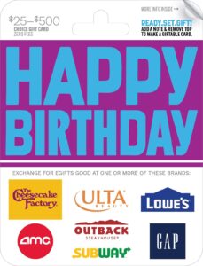 happy birthday gift card