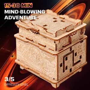 ESC WELT Orbital Box - Creative Gift Box for Money, Vouchers, Gift Cards - Bridesmaid Proposal Gift Box for Jewellery - 3D Puzzles for Adults for Presents with Lids - Unique Puzzle Gift Box